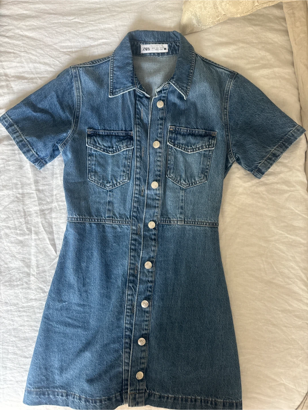 ZARA Denim Mini Dress size small