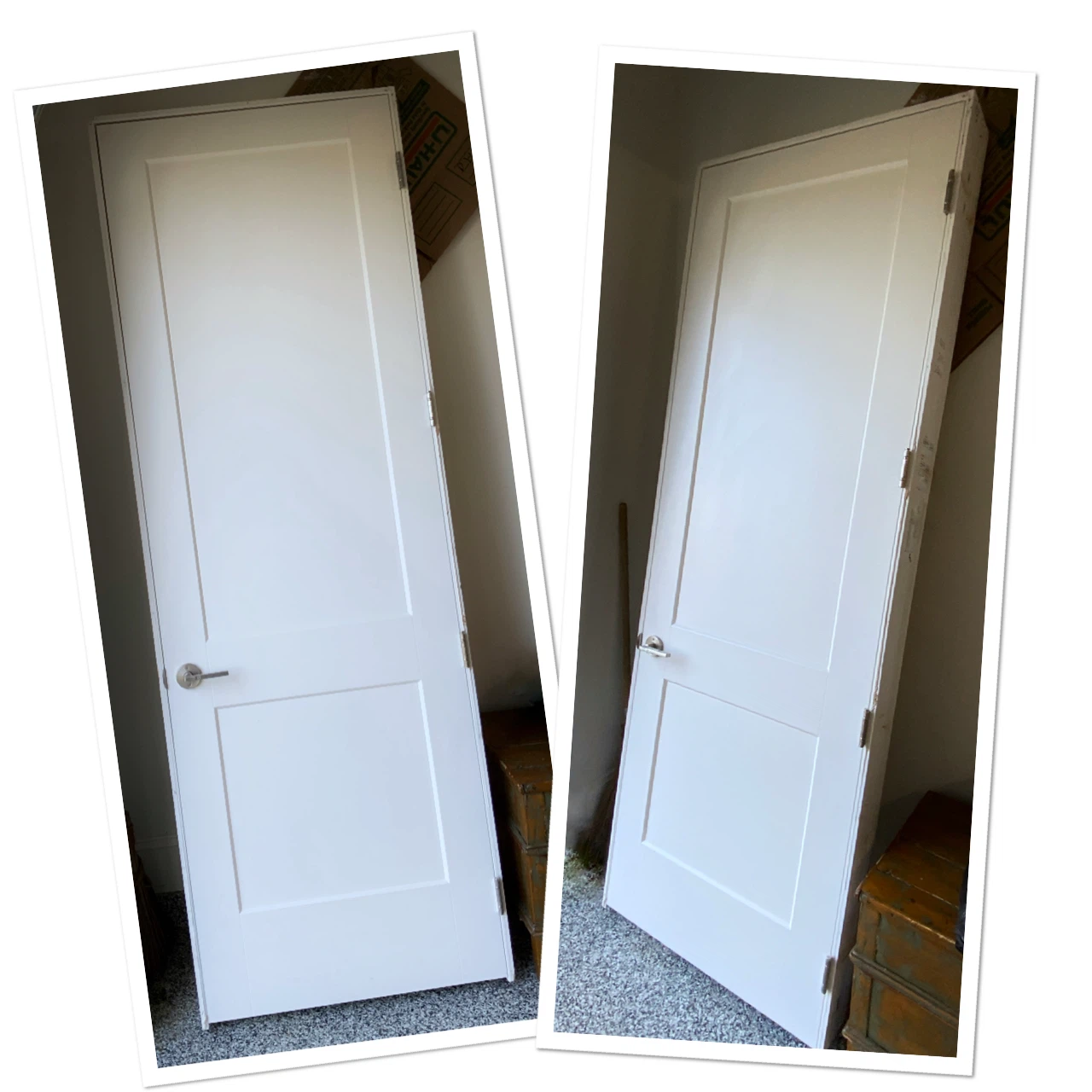 Brand new unused 8 ft.SOLID CORE Shaker wood door(No Hardware)