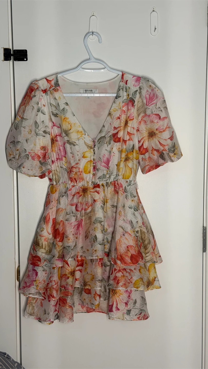 Floral Tiered Mini Dress - photo 2