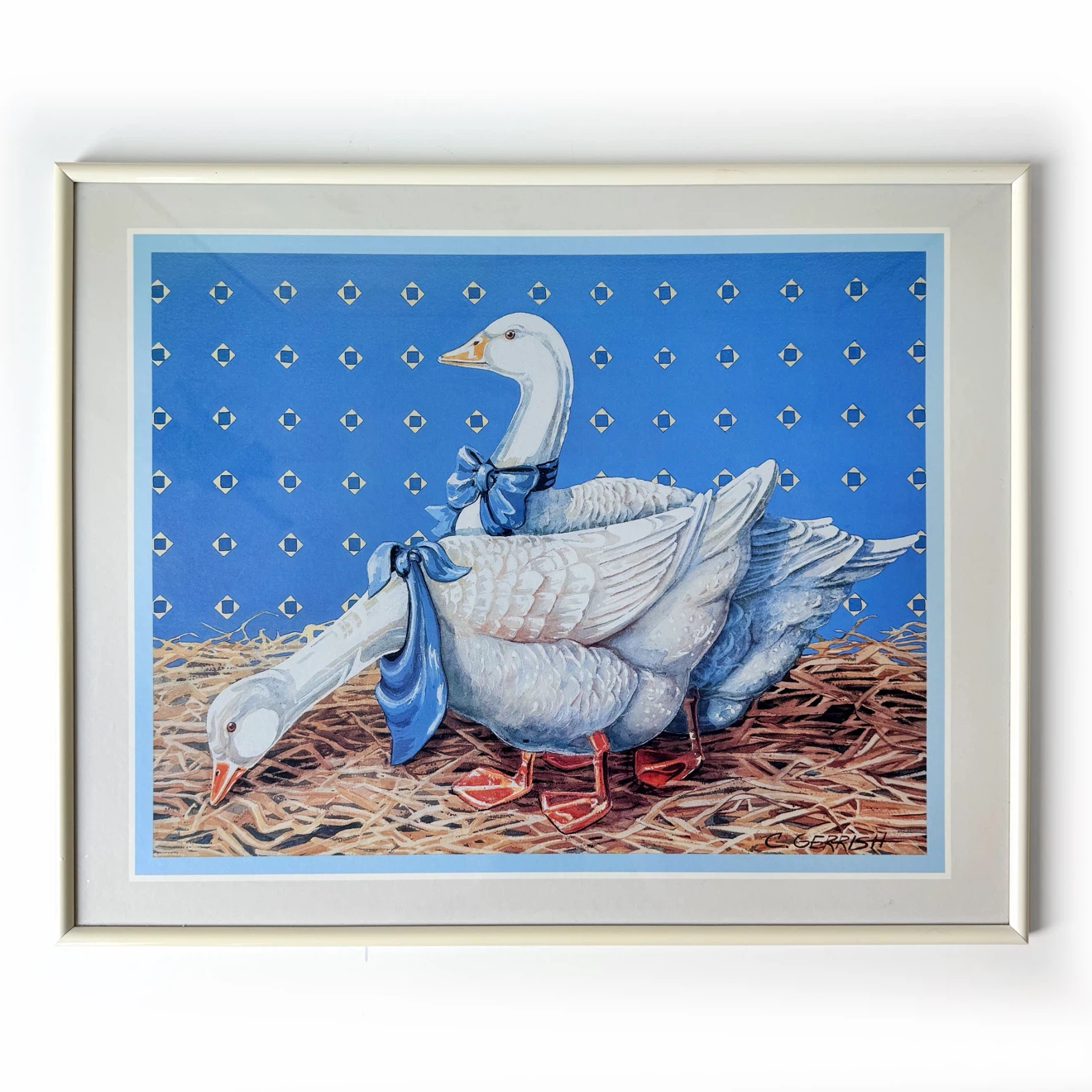 Vintage 1980’s Country Geese Art