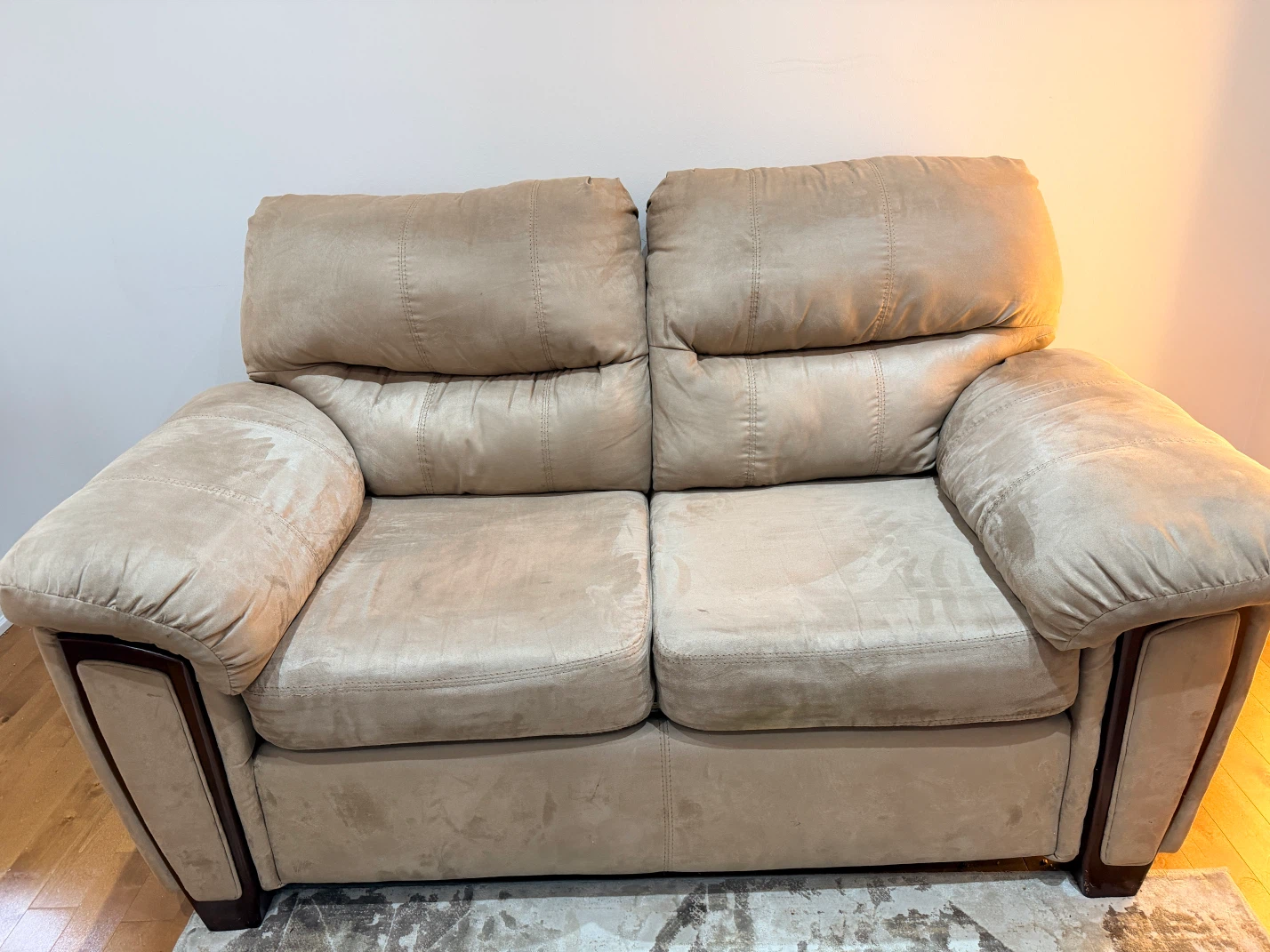 Beige Sofa Set - Loveseat and Couch - photo 4