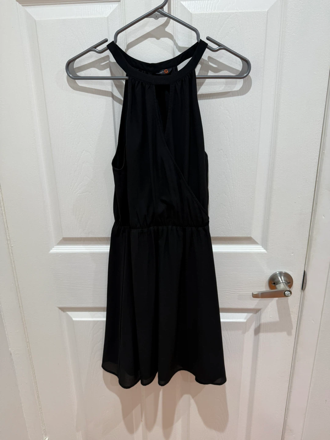 Black Halter Neck Mini Dress