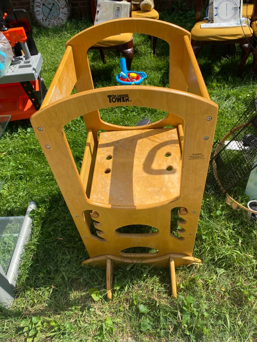 The Learning Tower adjustable step stool