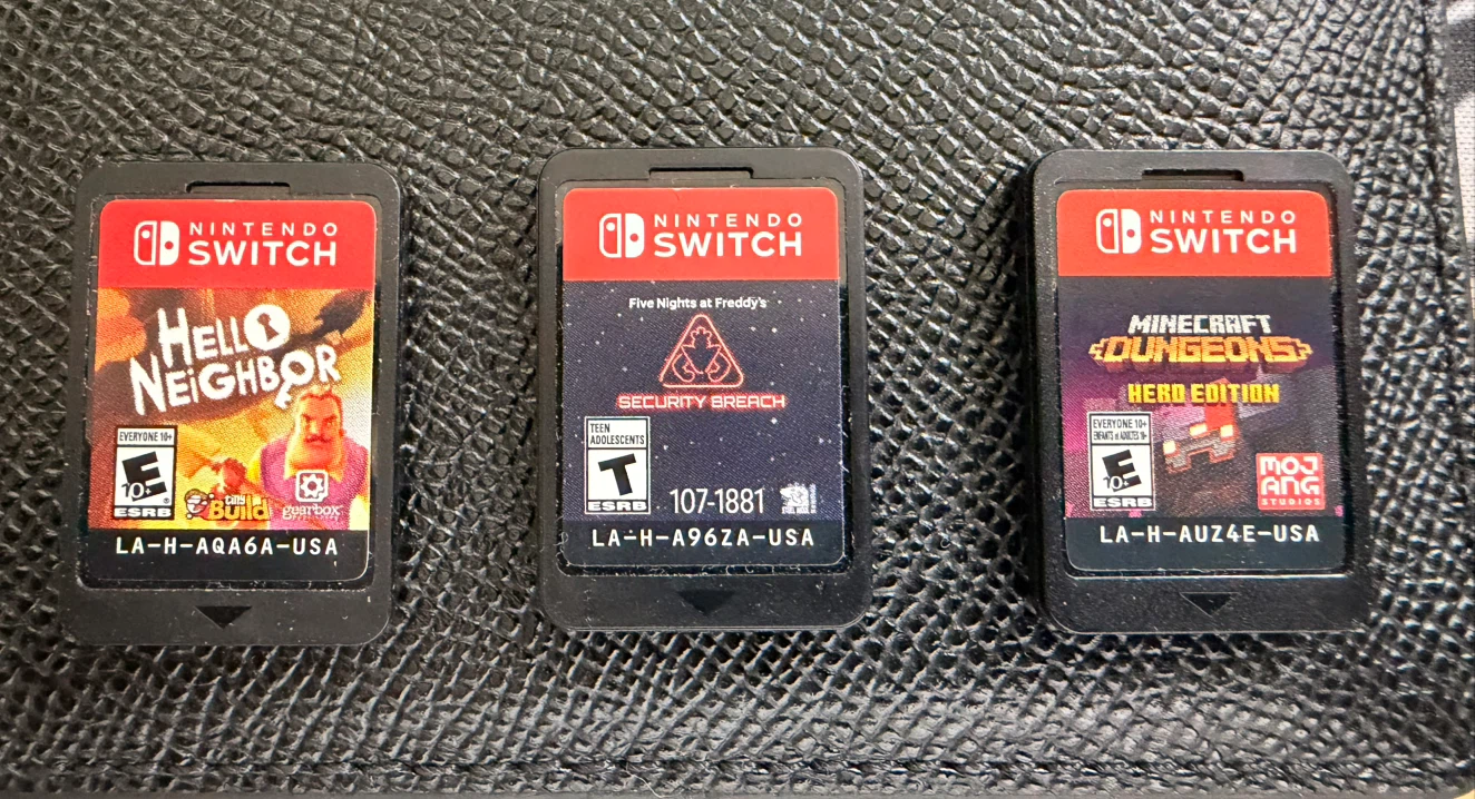 Nintendo Switch Games - Hello Neighbor, FNAF, Minecraft Dungeons