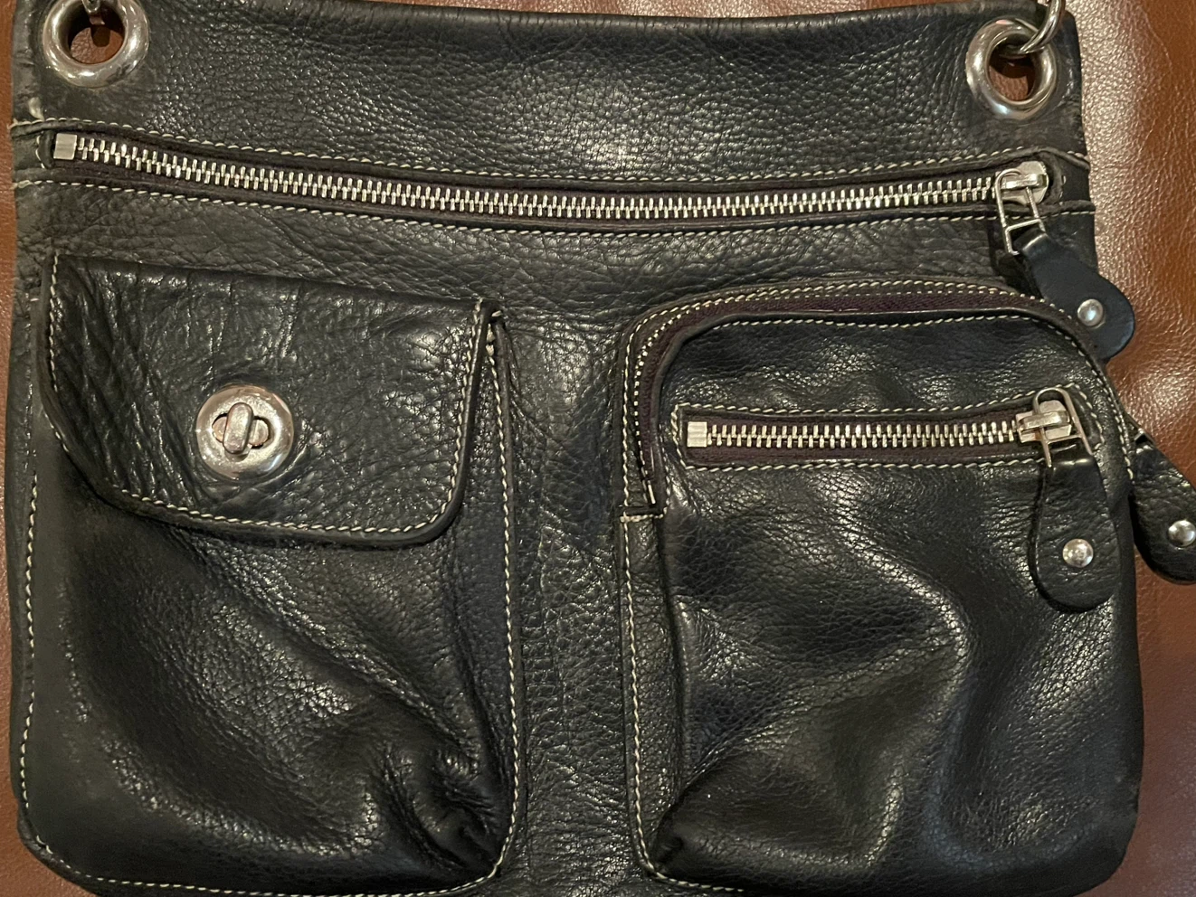 Roots Village Tribe cross body bag in black, great condition! - photo 5