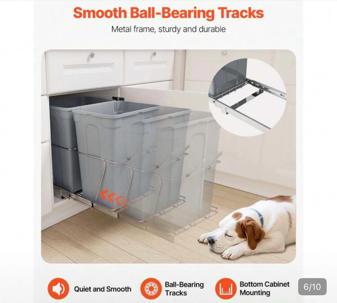 Double Pull-Out Trash Can System – NEW –