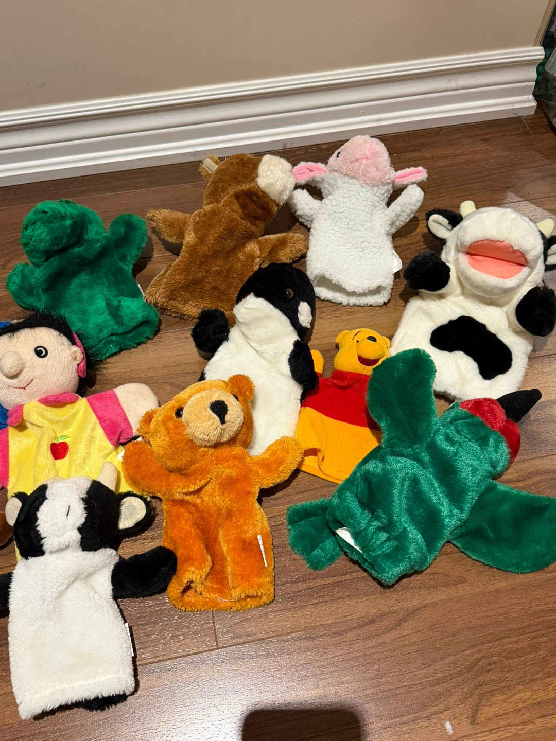 Large lot of 13 kids hand puppets, great condition - photo 3