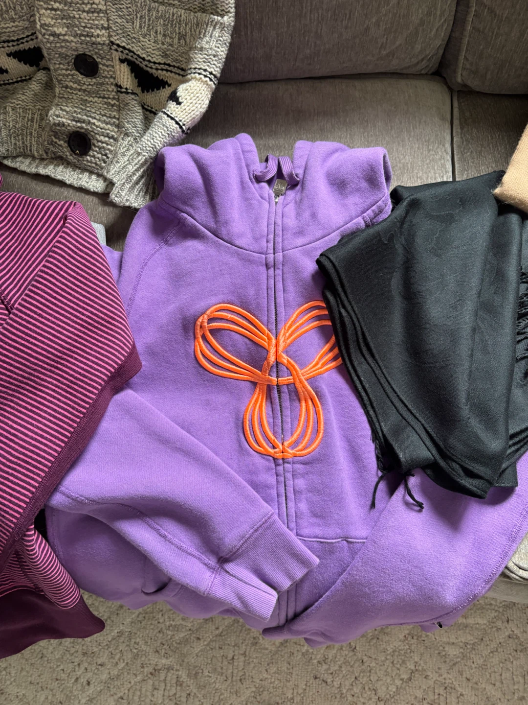 TNA Purple Zip-Up Hoodie