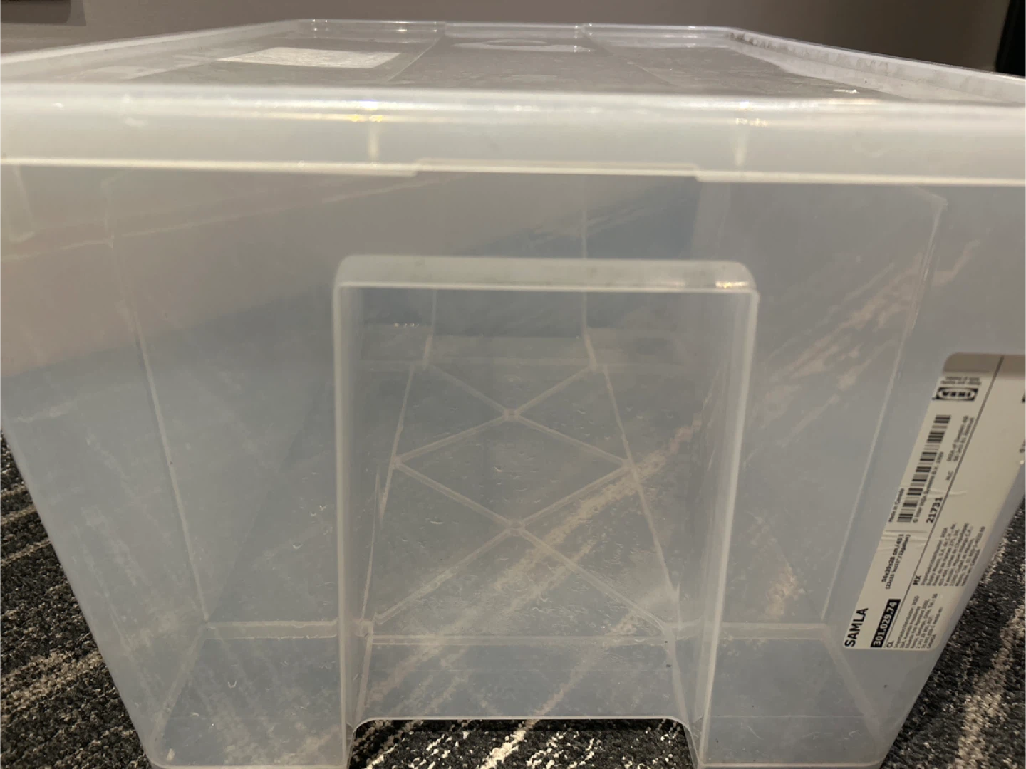 IKEA SAMLA Transparent Storage Box 45L - photo 3