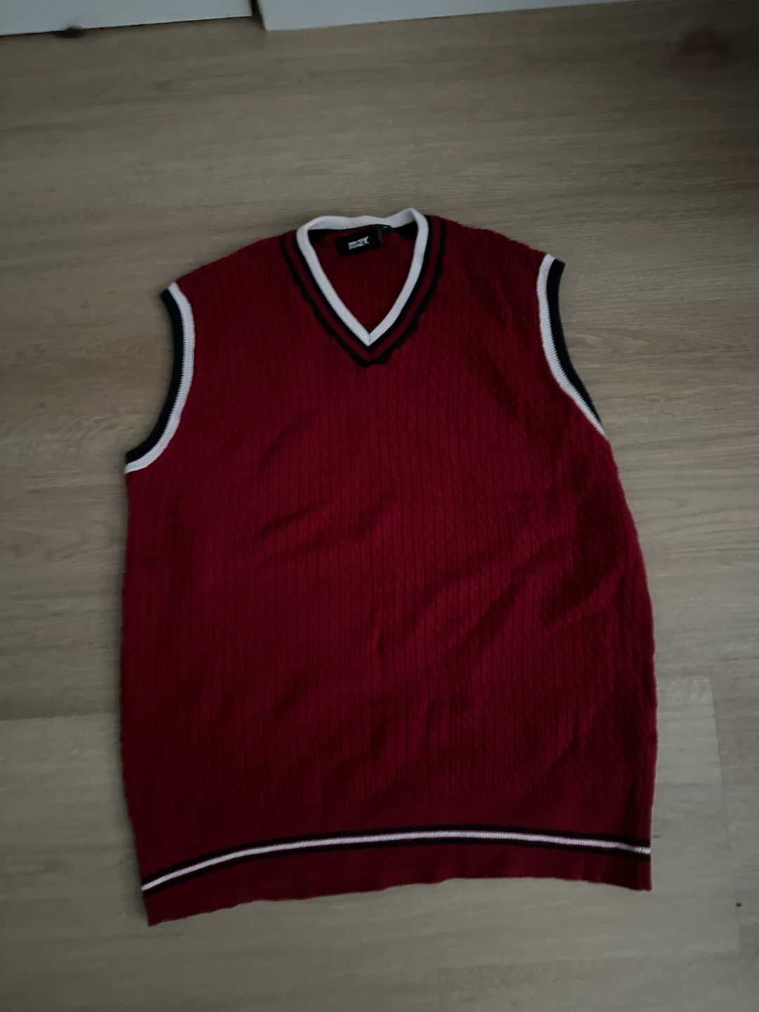 Red Sweater Vest