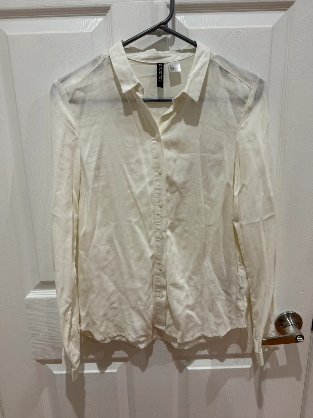 H&M White Button-Up Shirt