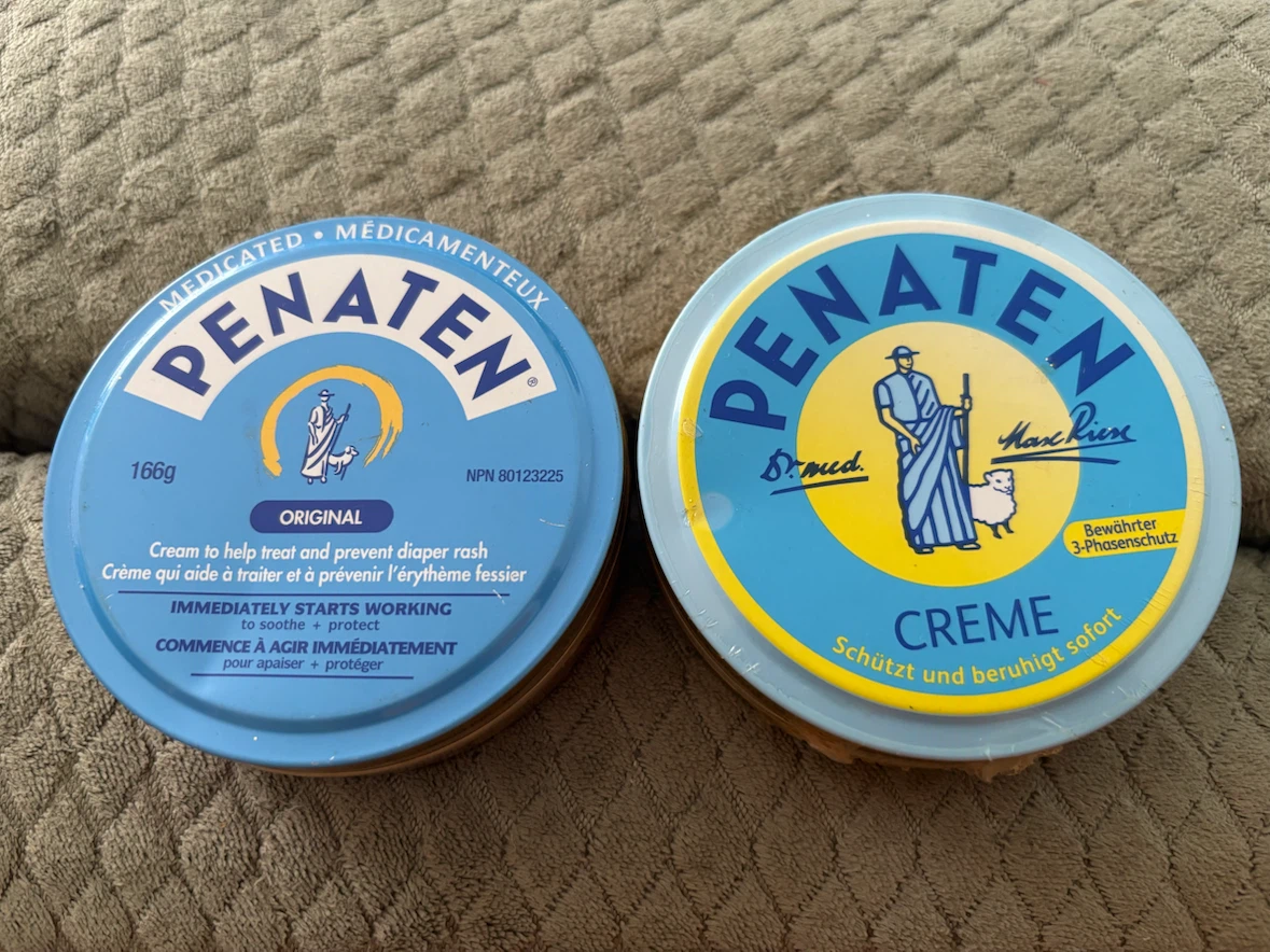 Two Penaten Diaper Rash Creams