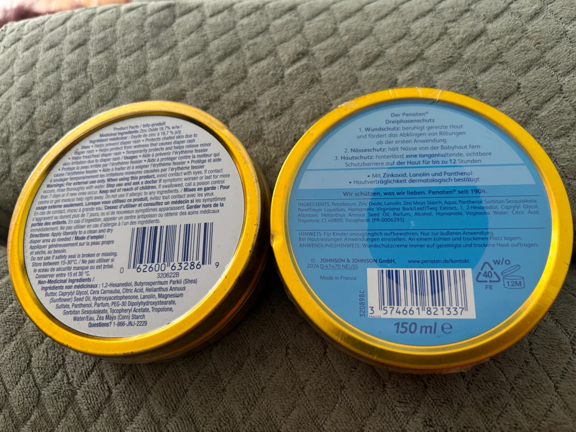 Two Penaten Diaper Rash Creams - photo 2