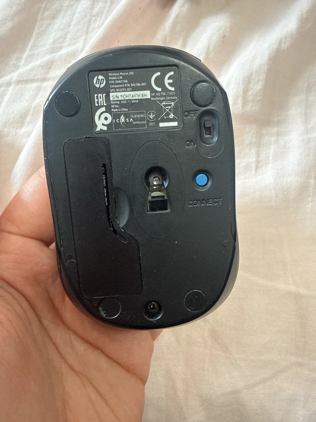 HP Wireless Mouse 200 Model G3K - photo 2