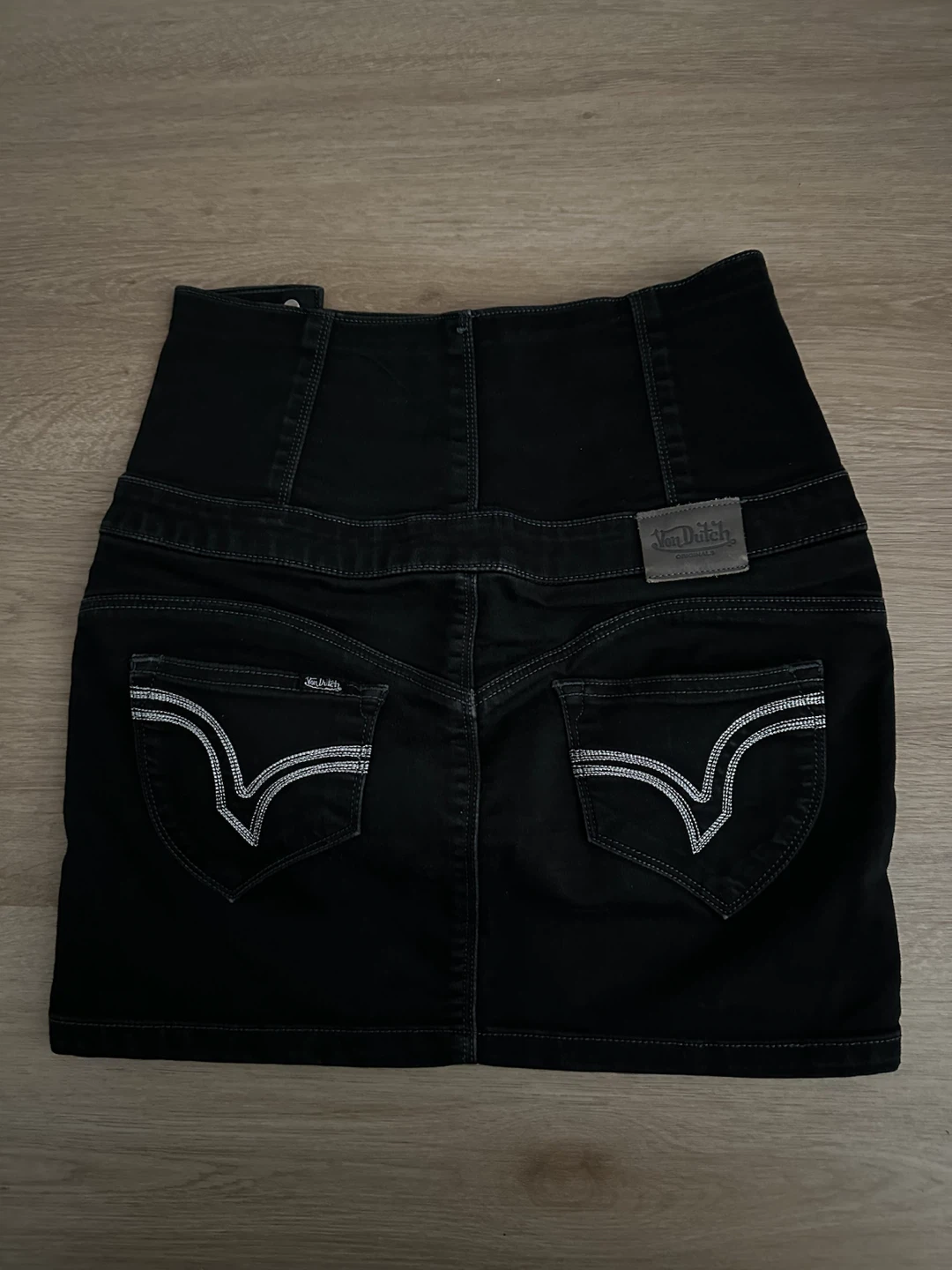 Von Dutch Black Denim Mini Skirt - photo 2