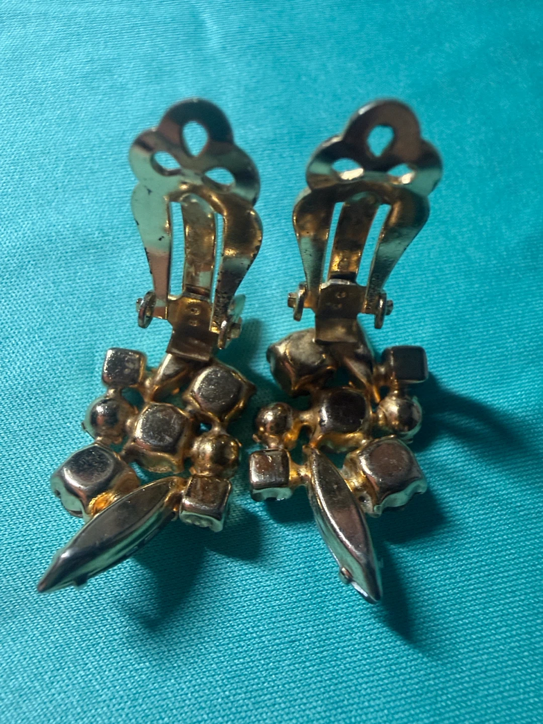 Sparkling Aurora Borealis (AB) crystals Clip-On Earrings - photo 4