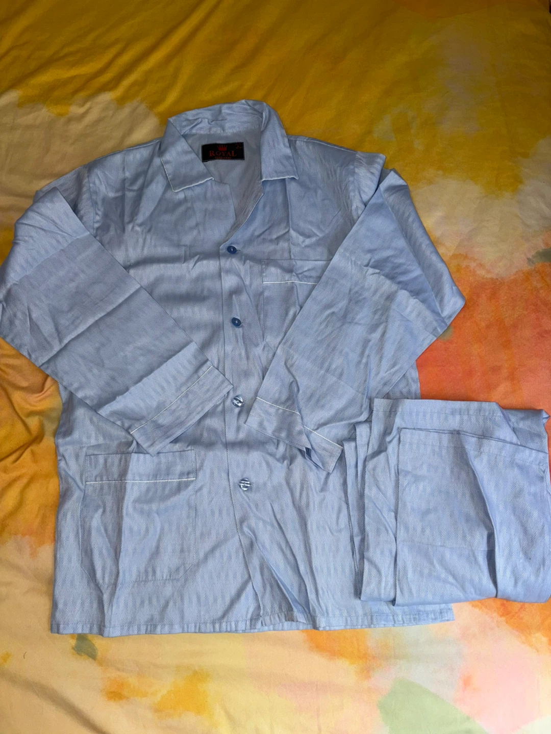 Baby blue PJ set - L