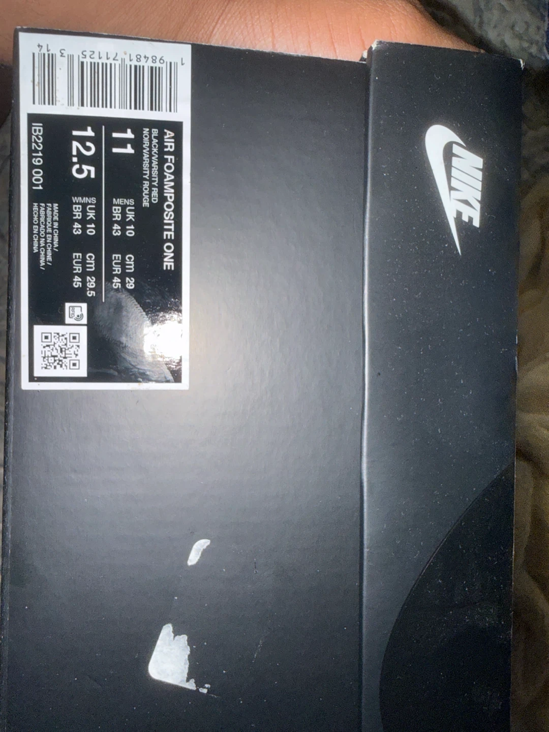 Nike Air Foamposite One Black/Varsity Red - photo 2