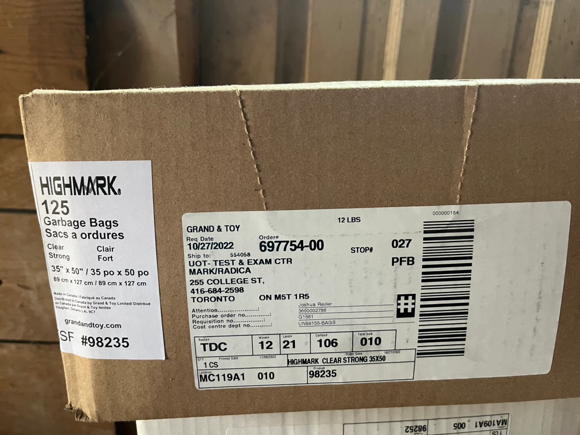 Highmark 125 Clear Garbage Bags