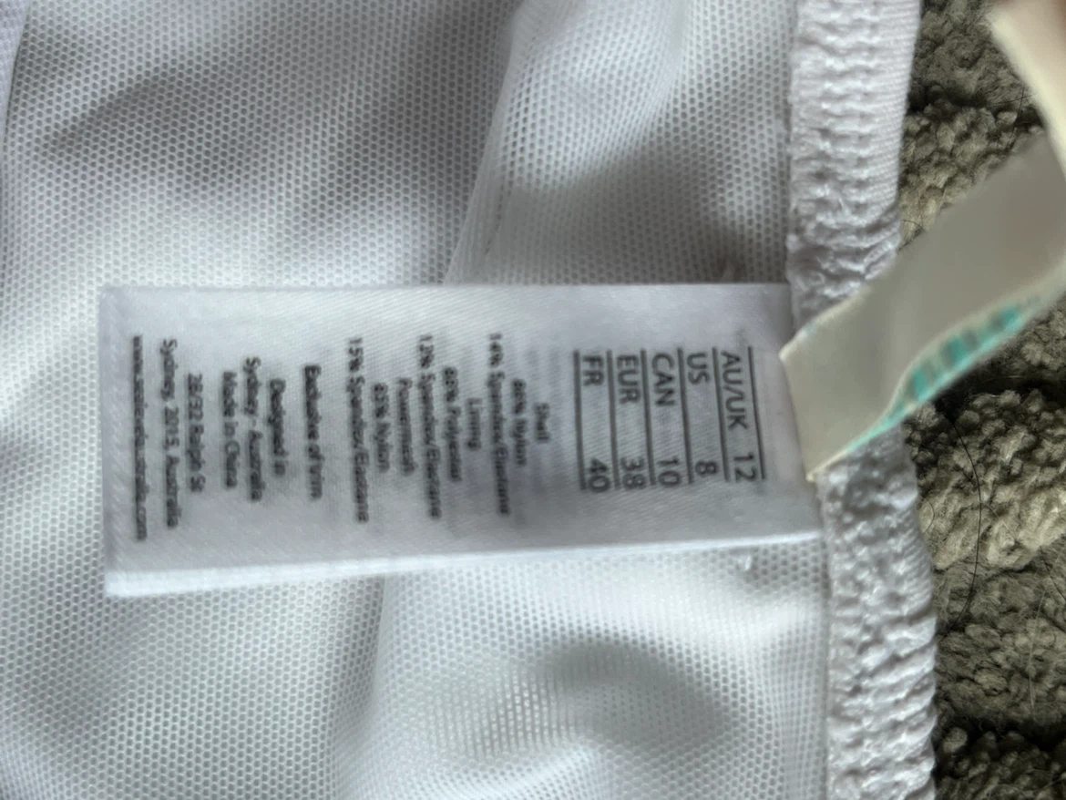 Sea Level Swim white one-piece swimsuit, size 10 - photo 4