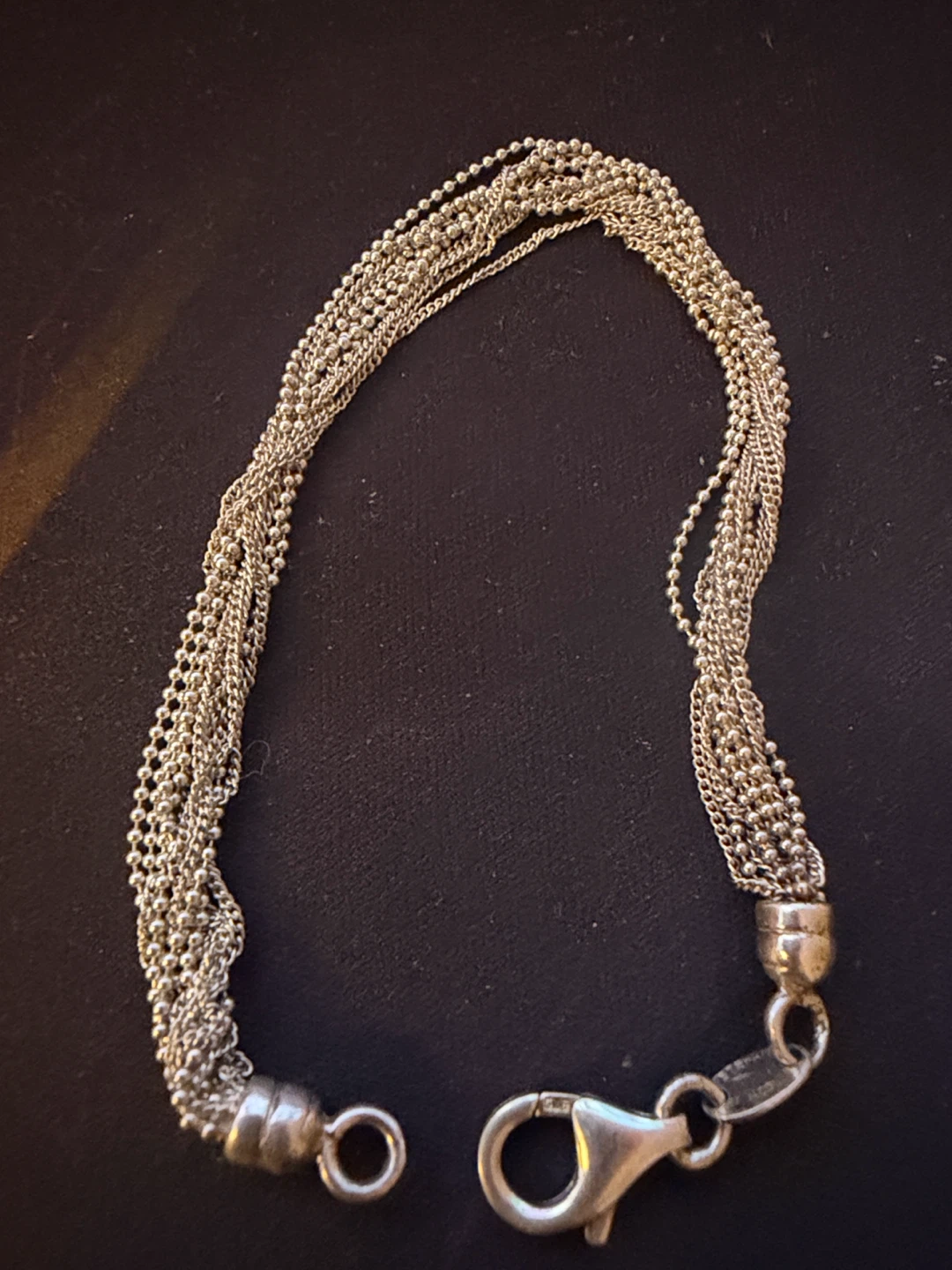 Stefani ST. JACQUES MULTI STRAND STERLING SILVER BRACELET