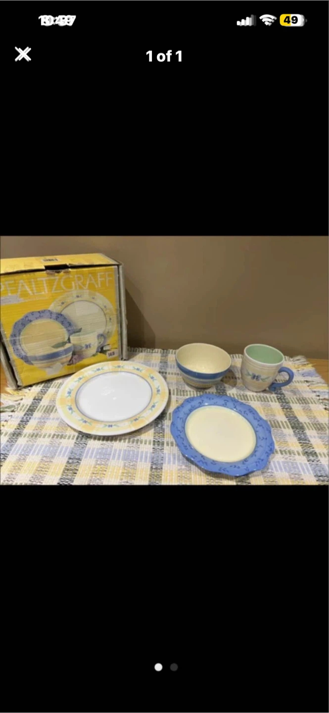 New 4 piece Dinnerware Set