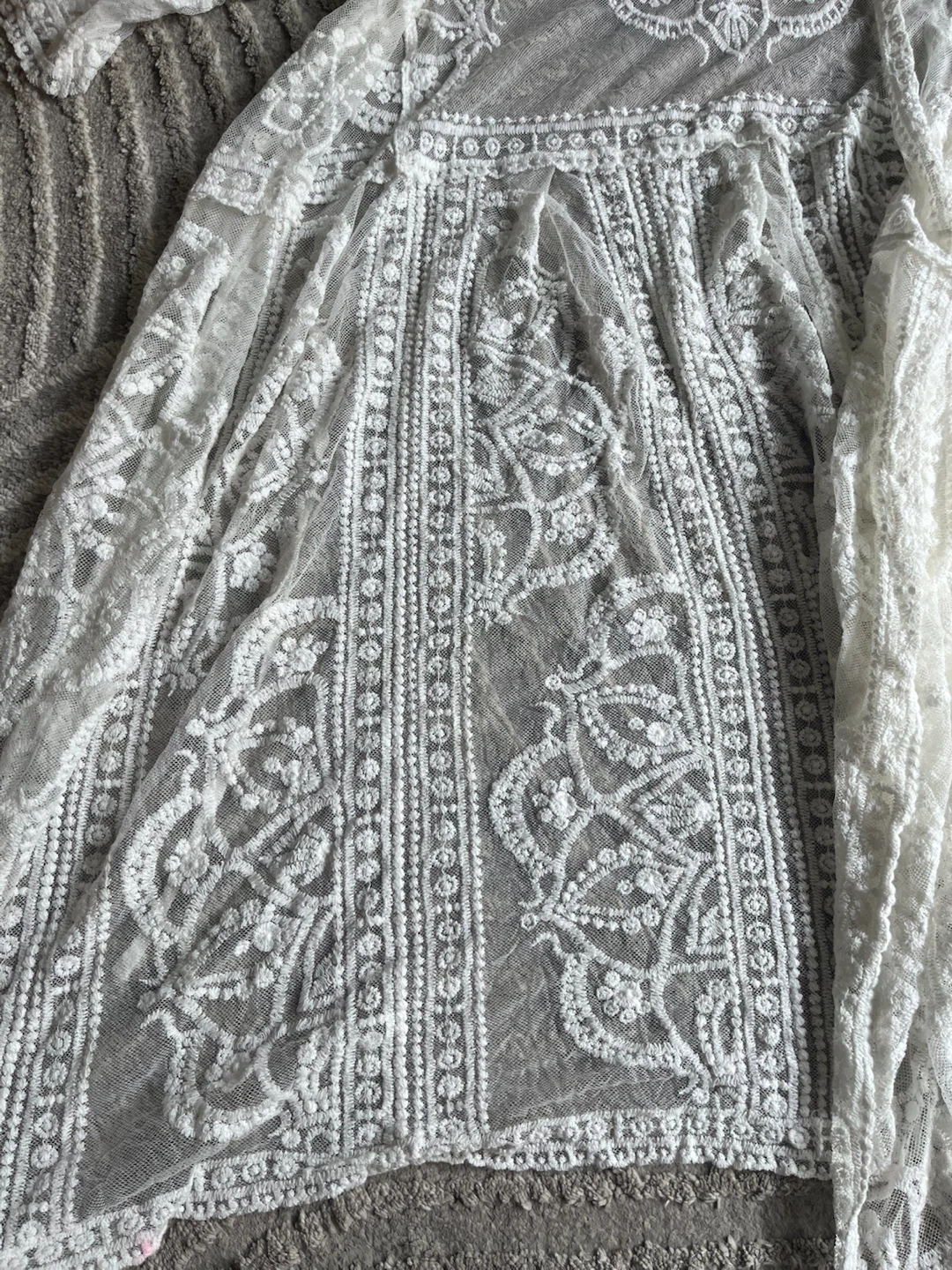 White lace duster kimono - photo 2