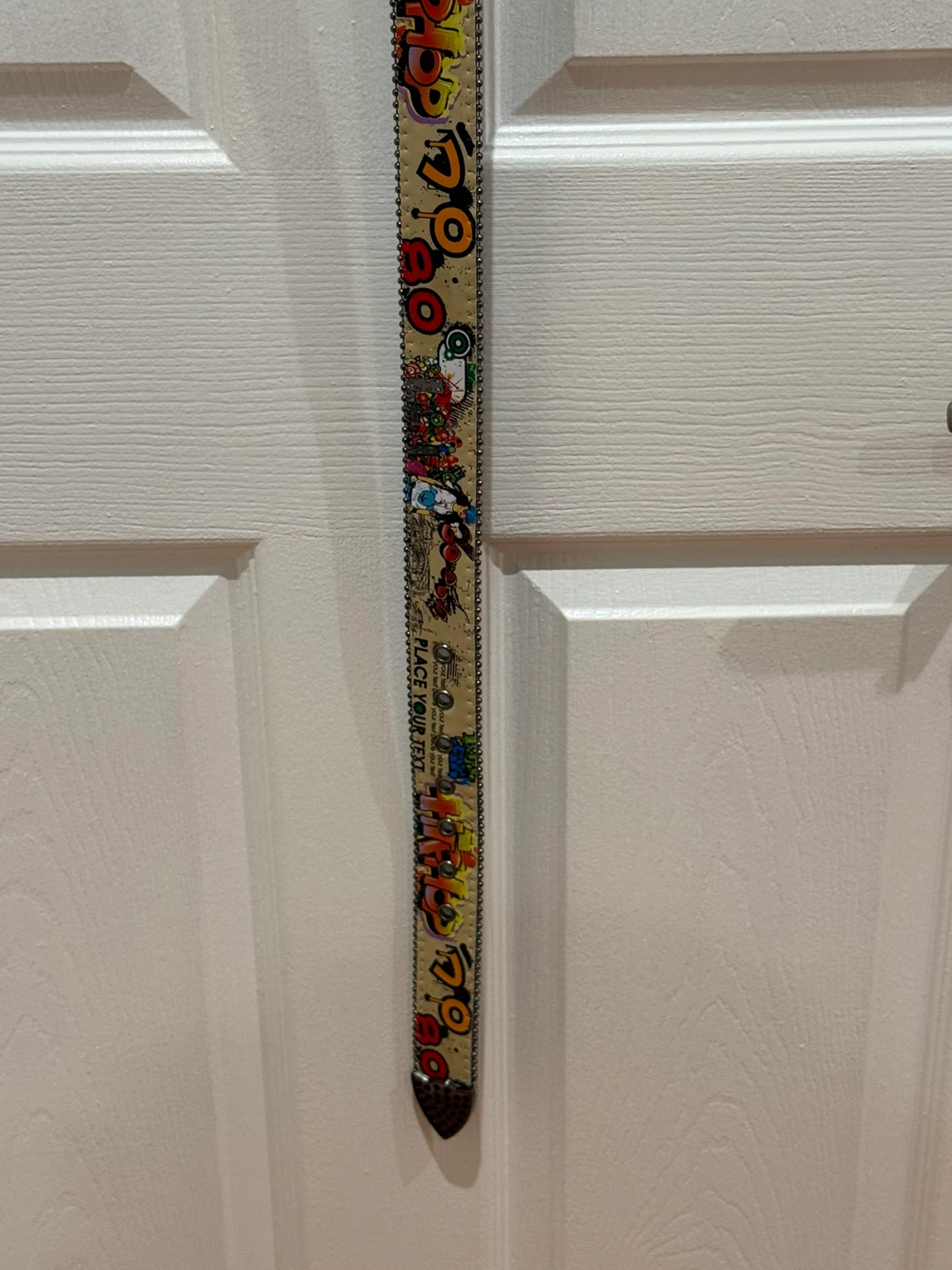 Embellished Belt with Cartoon Graphics - photo 4