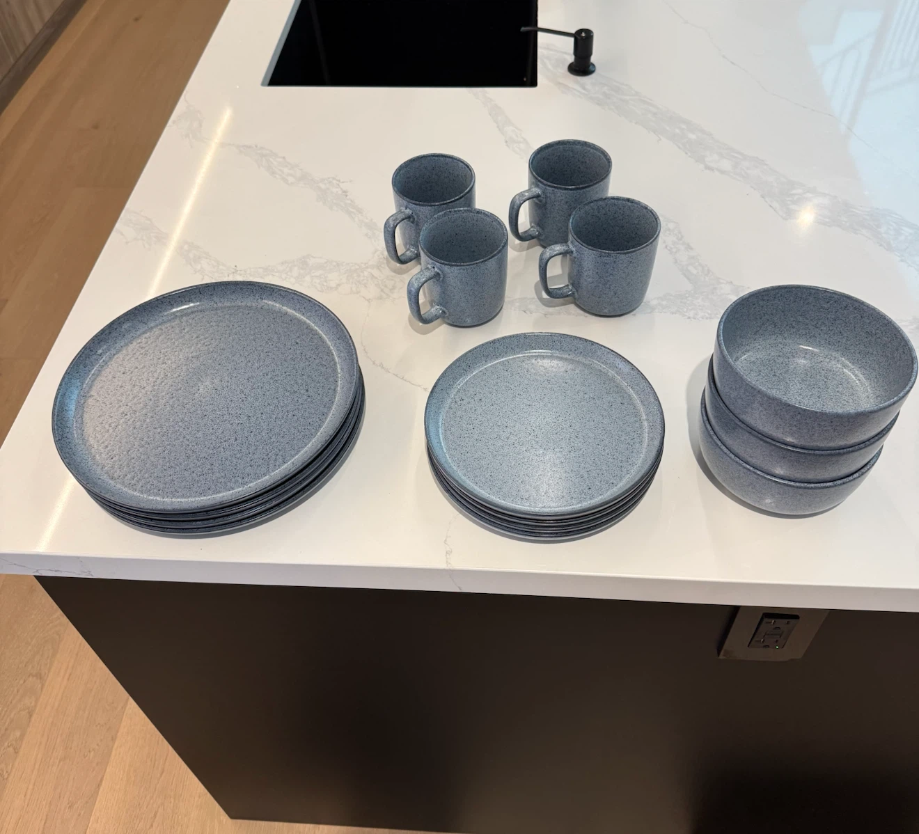Nometrends Speckled Blue Dinnerware Set - photo 2