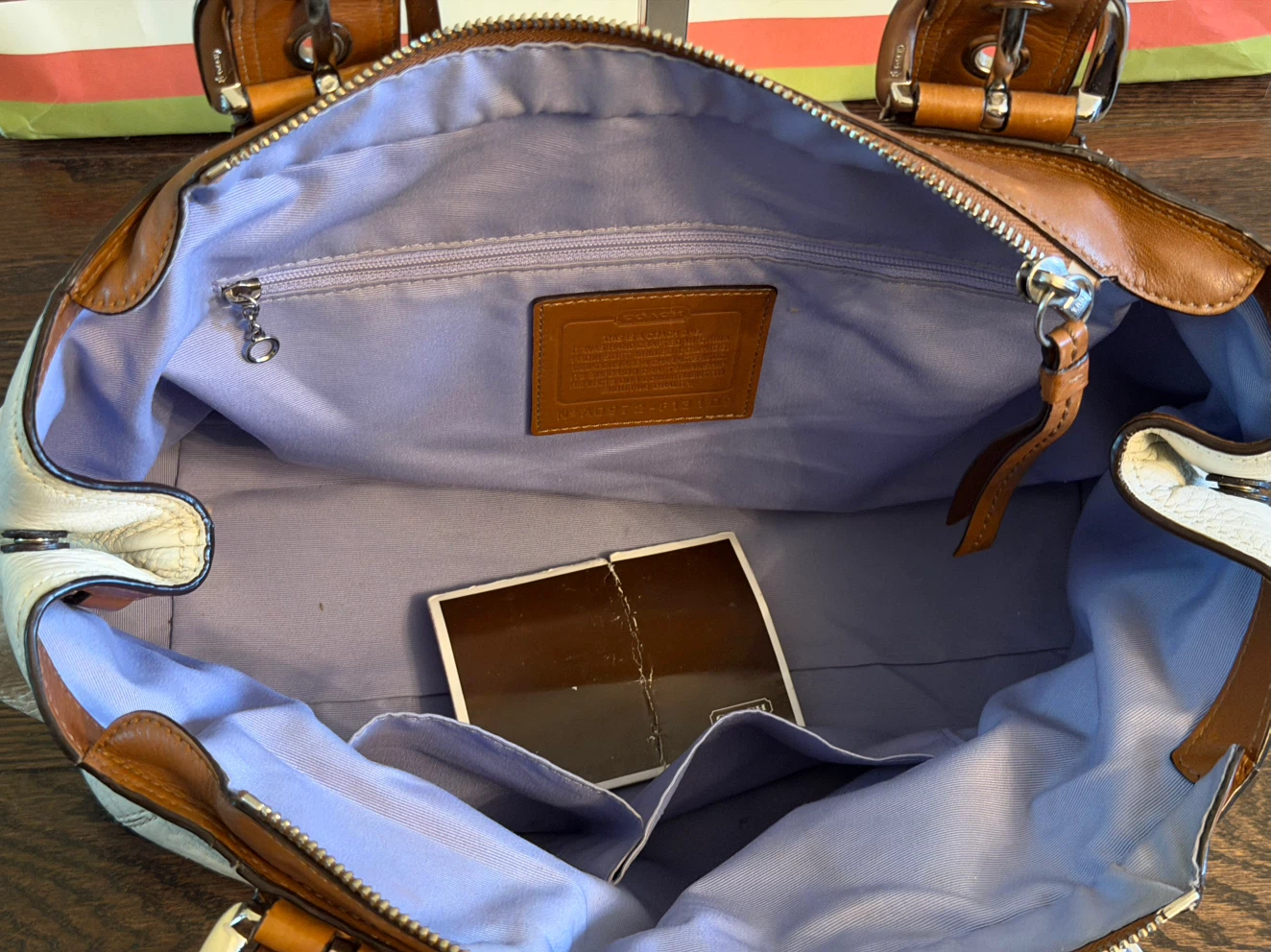 Vintage Y2K Coach Soho Cream Pebbled Leather bag F13109 - photo 4