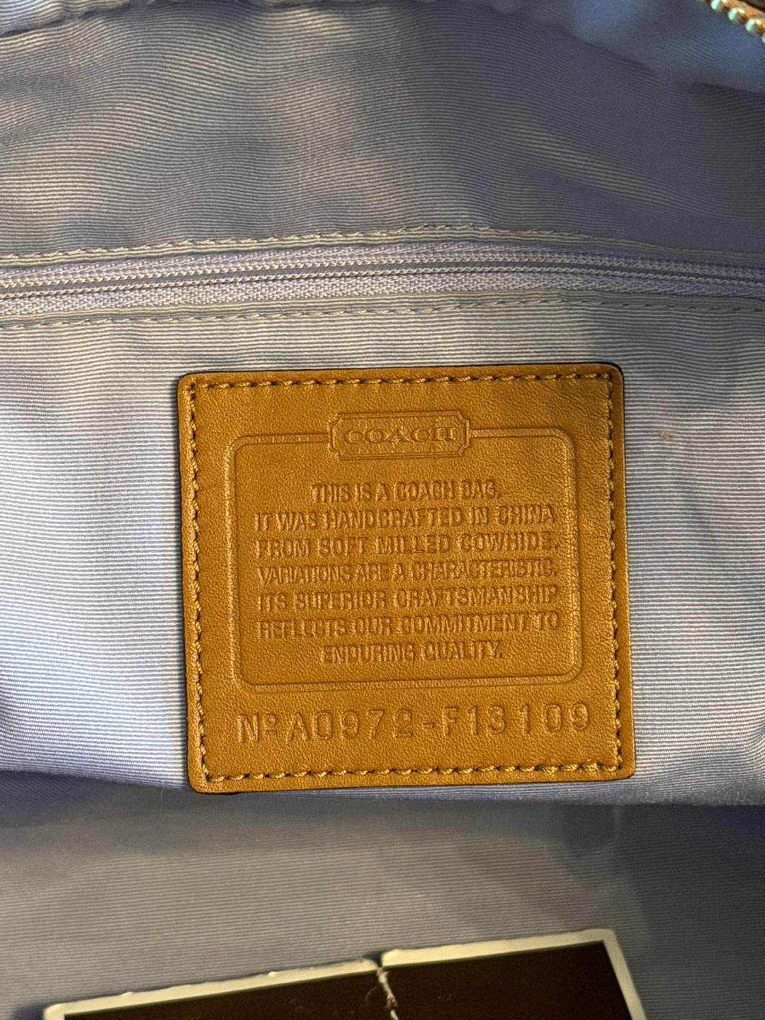 Vintage Y2K Coach Soho Cream Pebbled Leather bag F13109 - photo 5