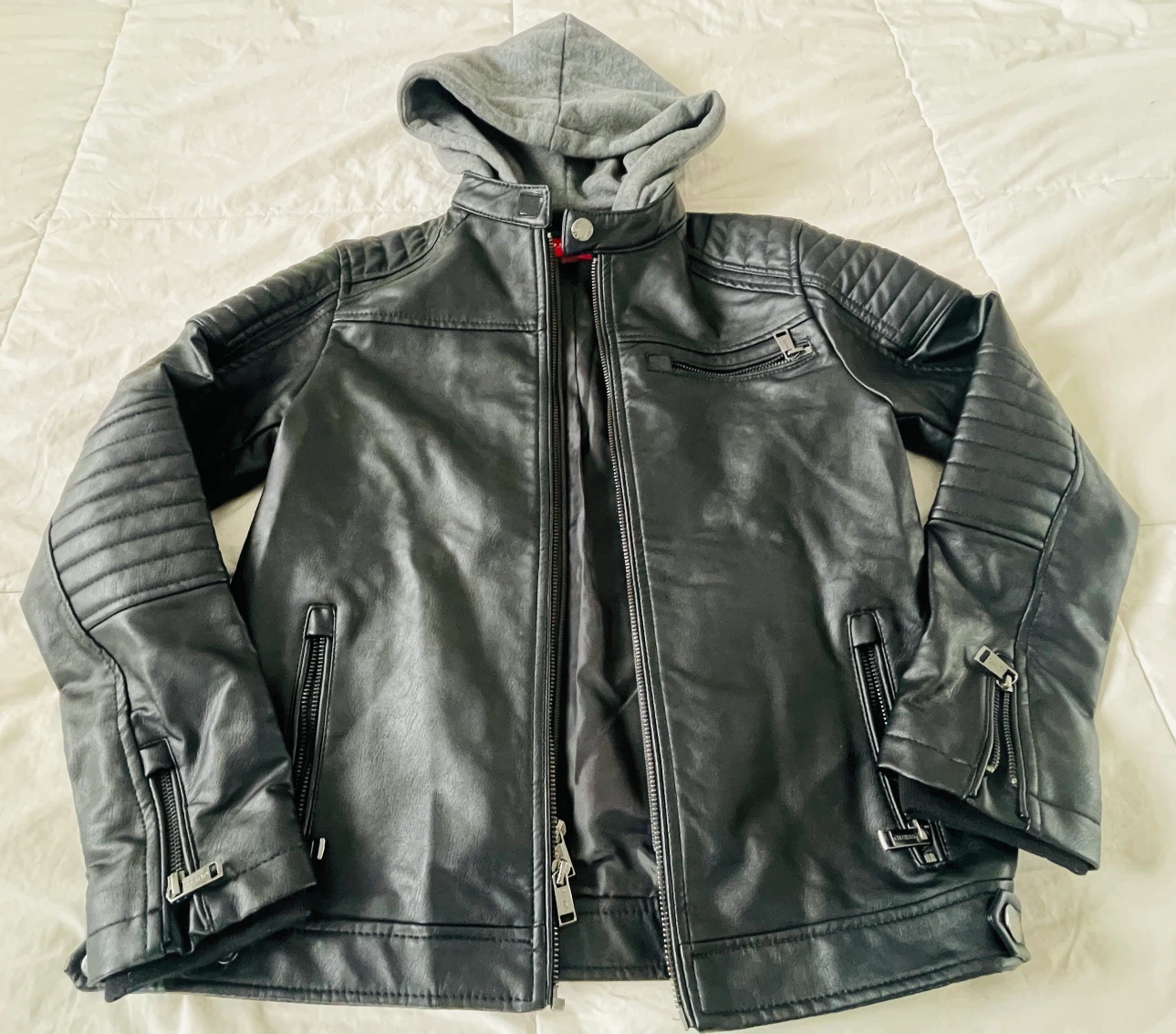 NEW Boys Jacket with removable Hood - Size 14