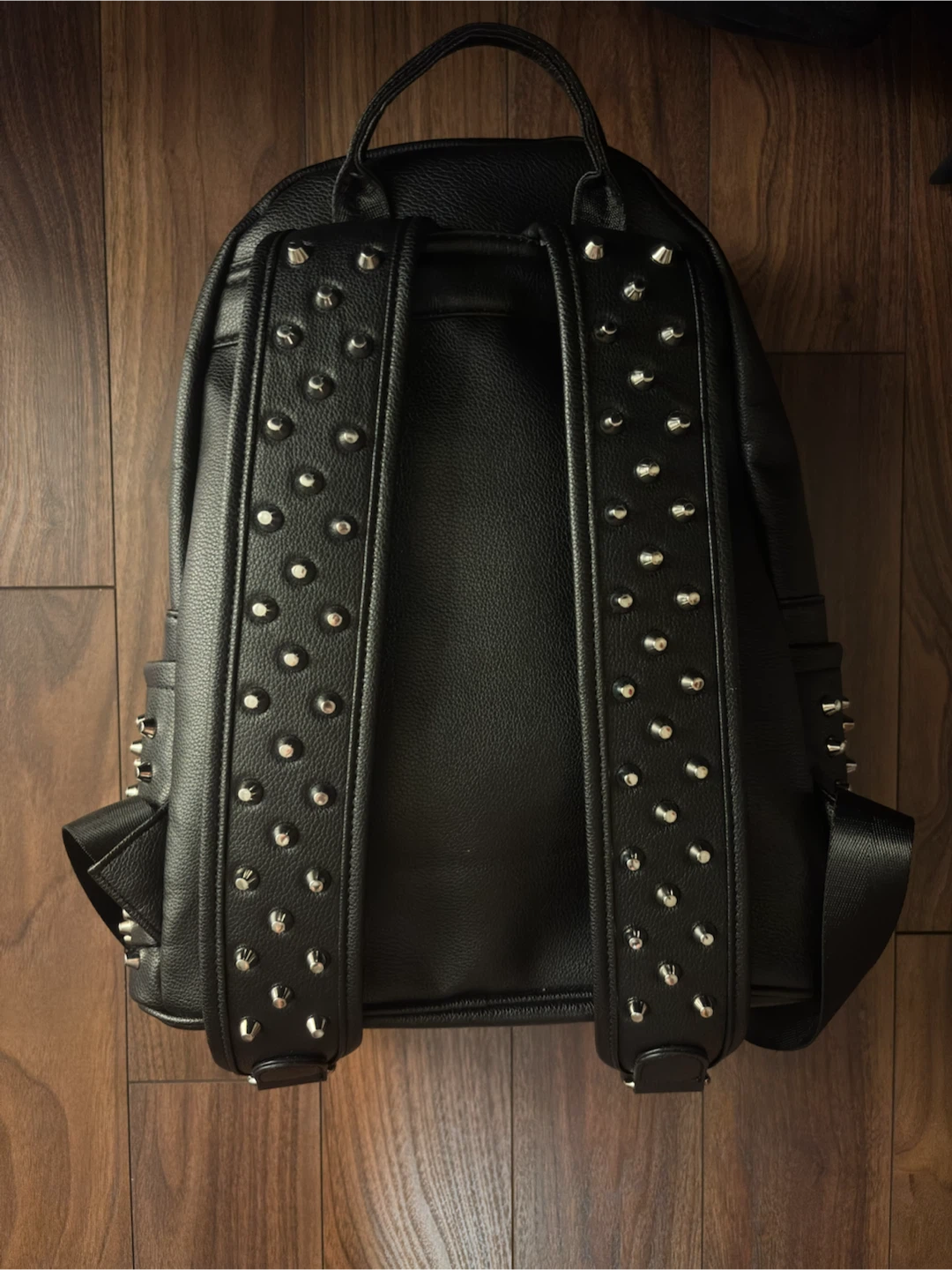 Black Crocodile Studded Backpack - photo 2