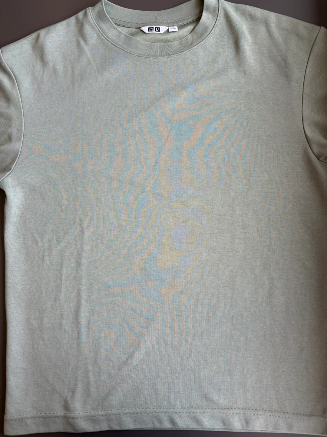 Uniqlo U AIRism T-Shirt - Sage Green - photo 5