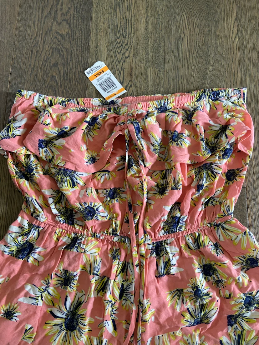 NWT: American Rag Strapless Floral Romper, Size Small - photo 5