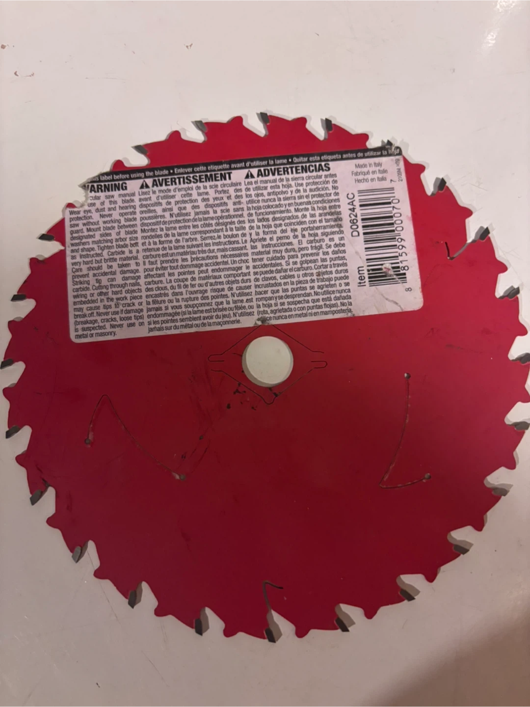 Diablo 6 1/2 inch Framing Saw Blade D0624 - photo 2