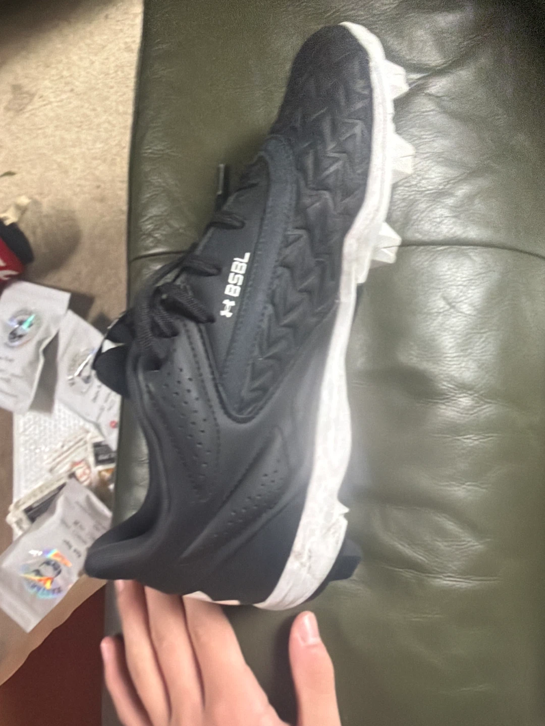Under Armour Baseball Cleats Black Size 10.5
