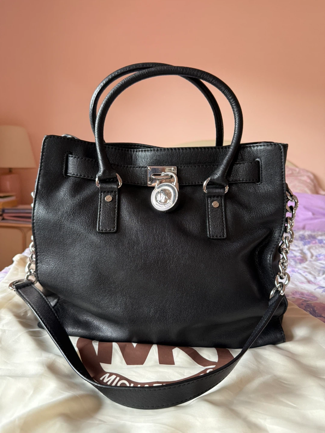 Michael Kors Hamilton Black Tote Bag