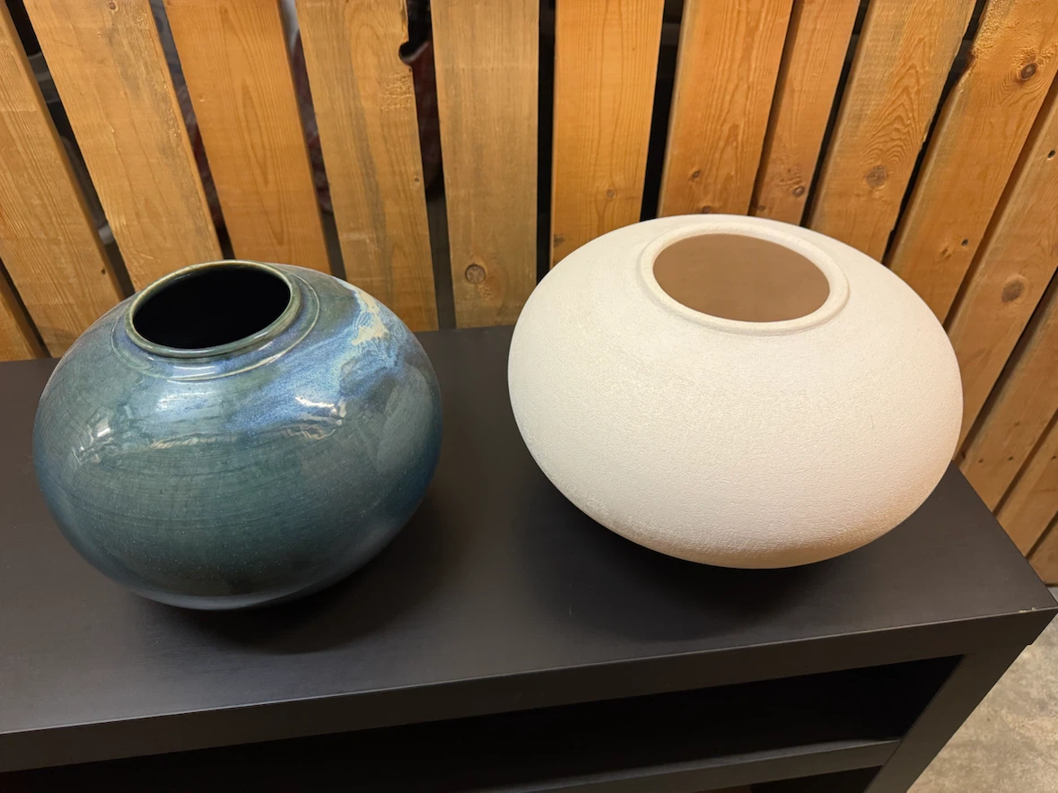 Set of Two Ceramic Vases