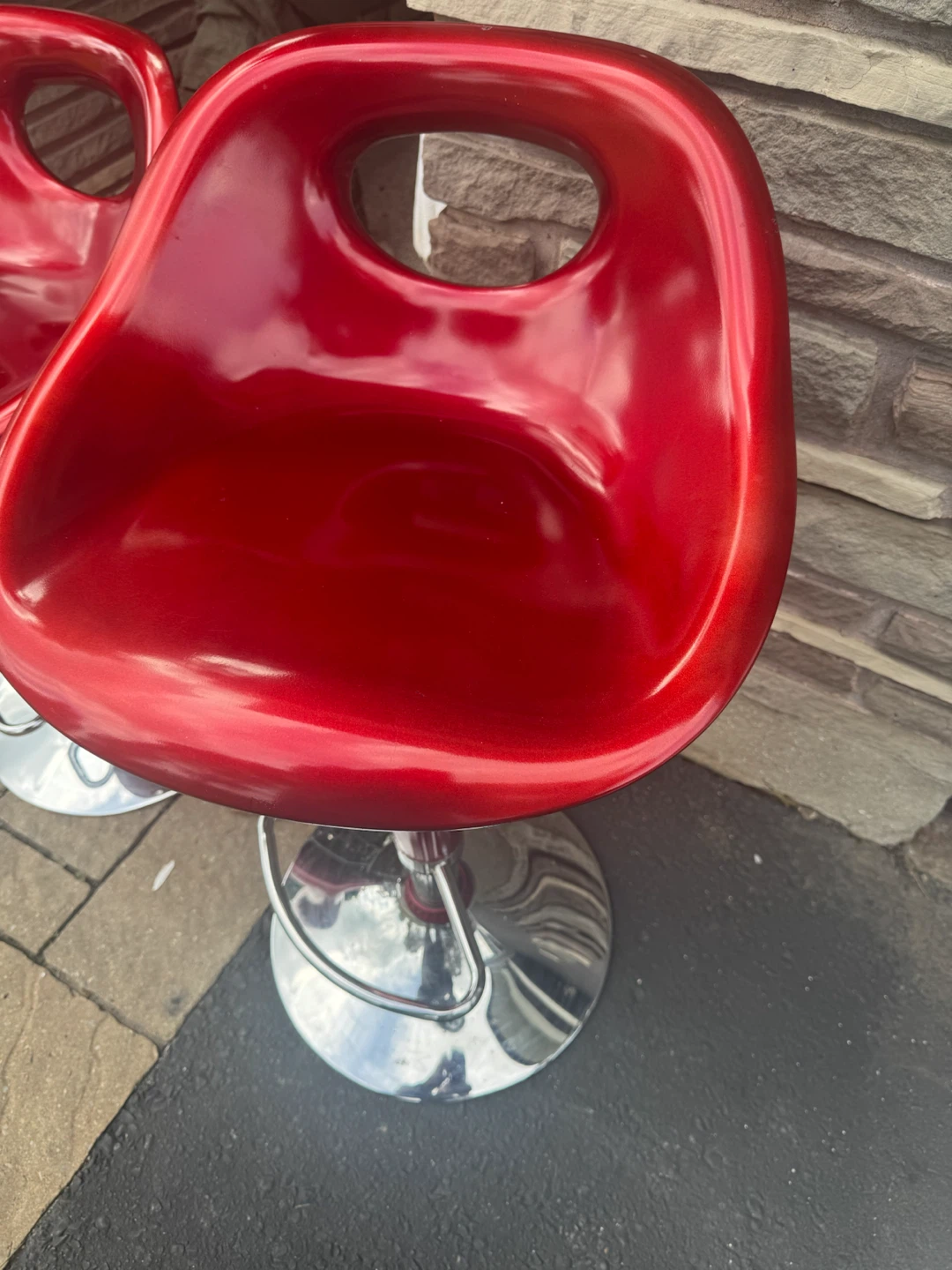 Red Modern Bar Stools - photo 2
