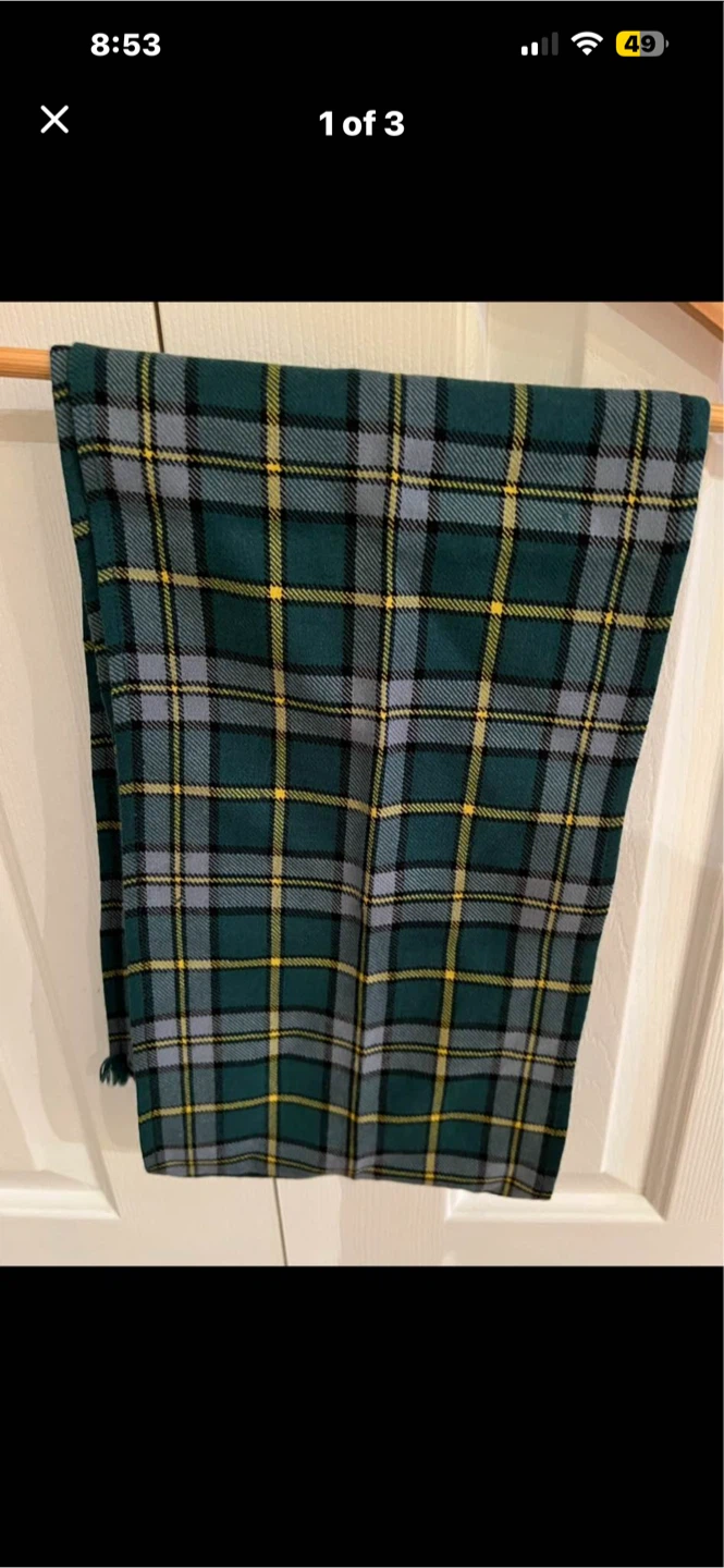Men’s dressy Plaid Scarf