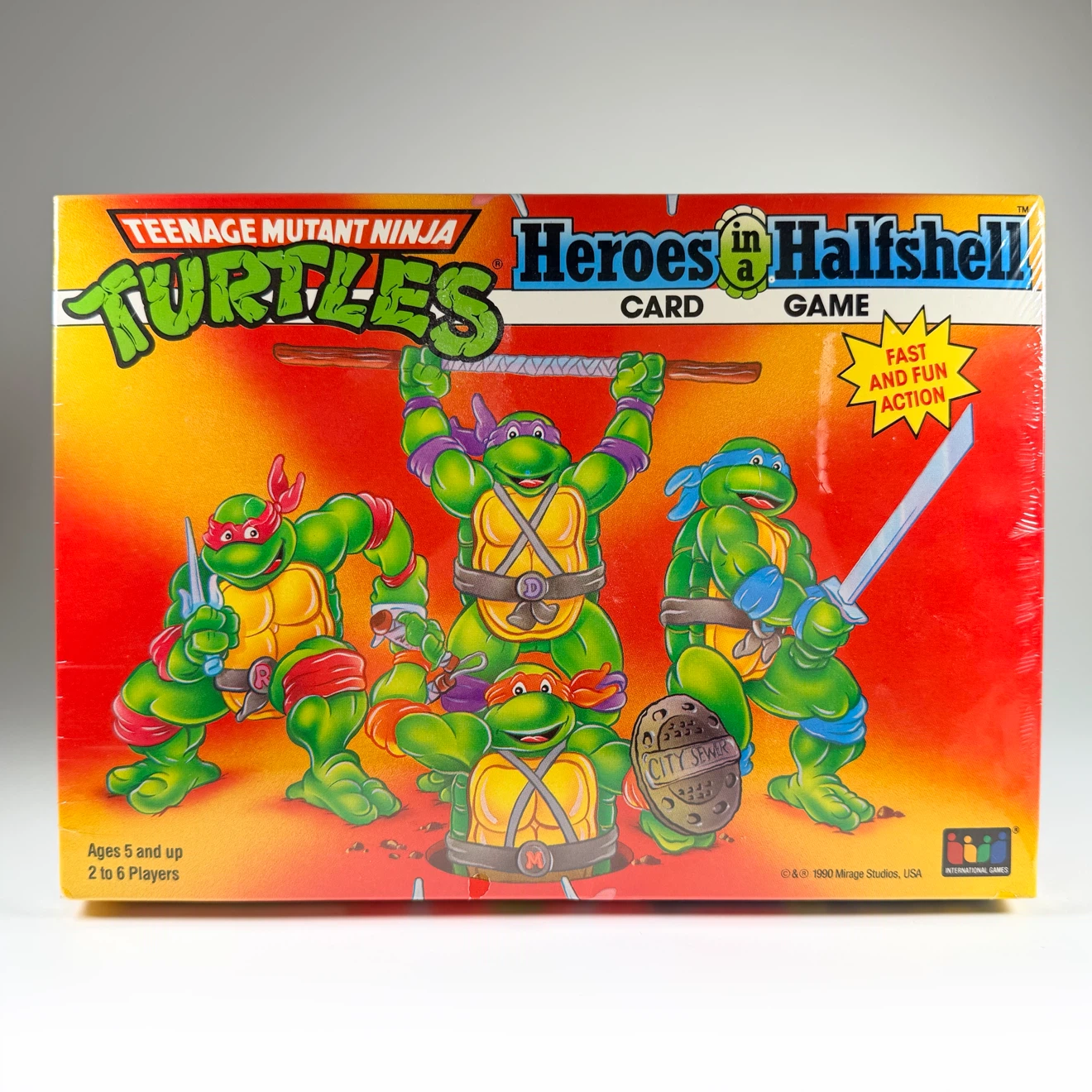 SEALED Vintage 1990 TMNT Card Game