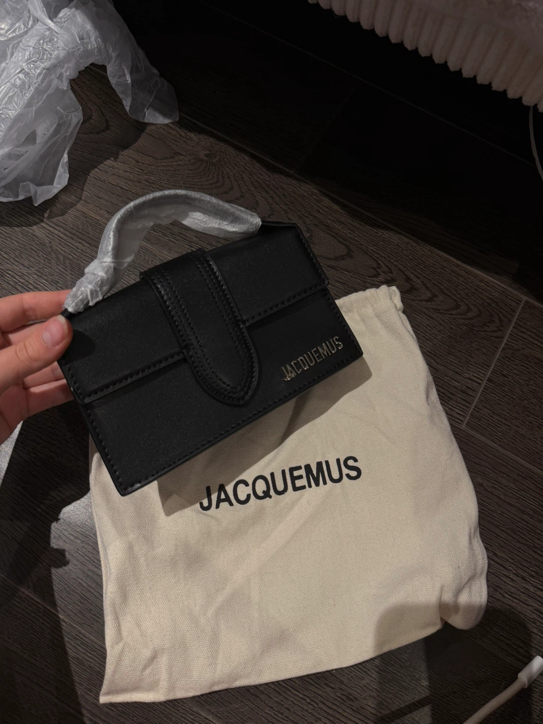 Jacquemus Black Leather Micro Bag