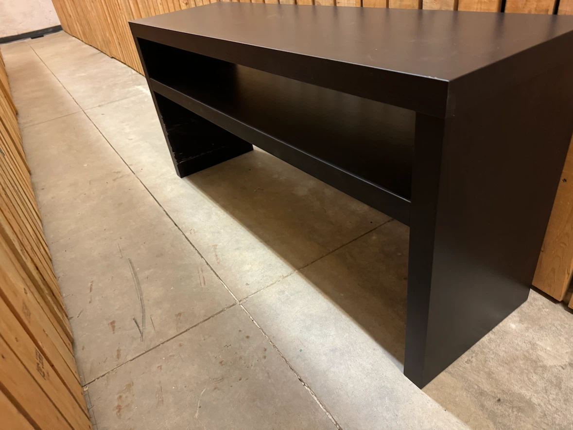 IKEA Black Media Console Table - photo 3