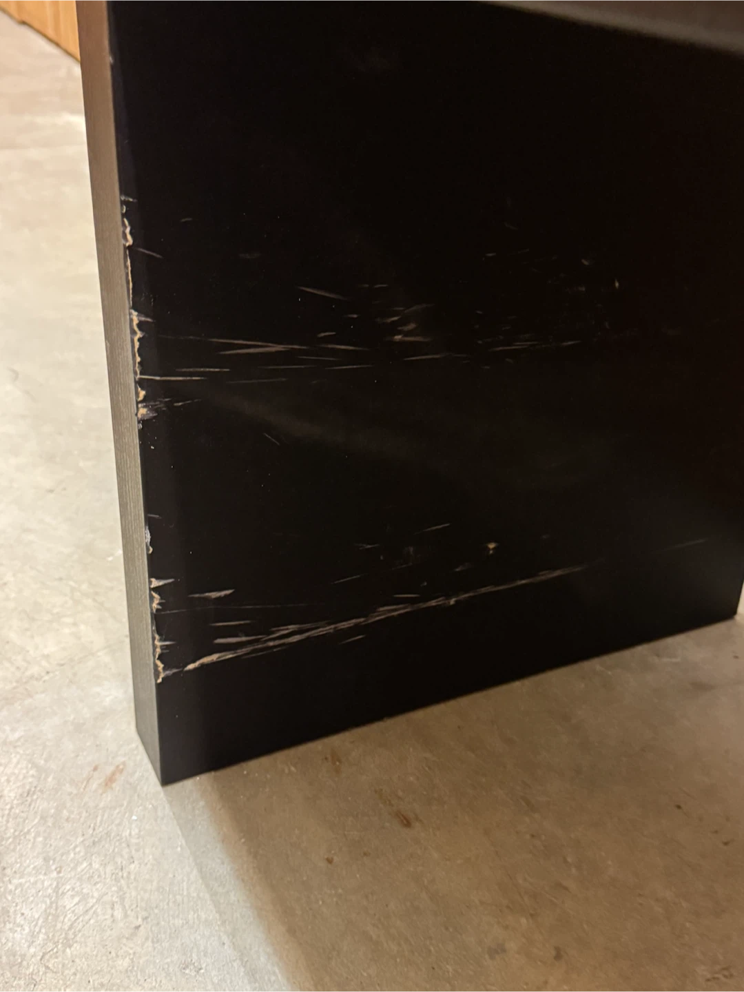 IKEA Black Media Console Table - photo 5