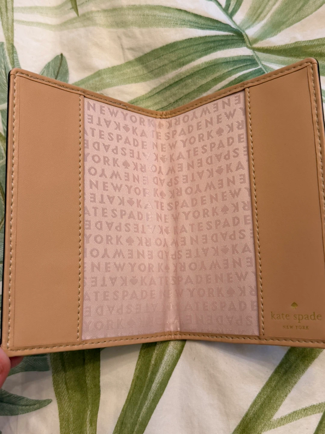Kate spade metallic rose gold passport cover / holder - photo 3