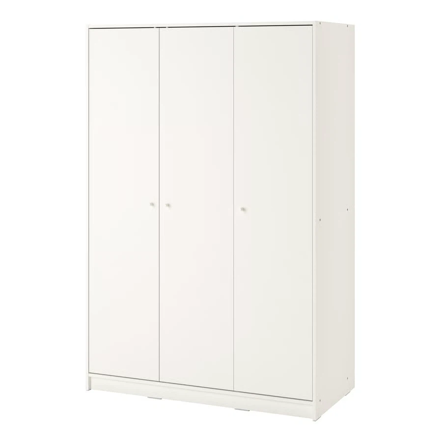 White 3-Door Wardrobe