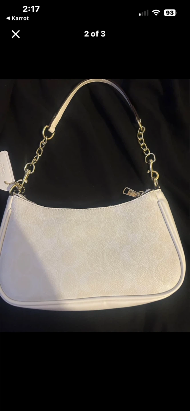 Coach White Signature Shoulder Bag - photo 2