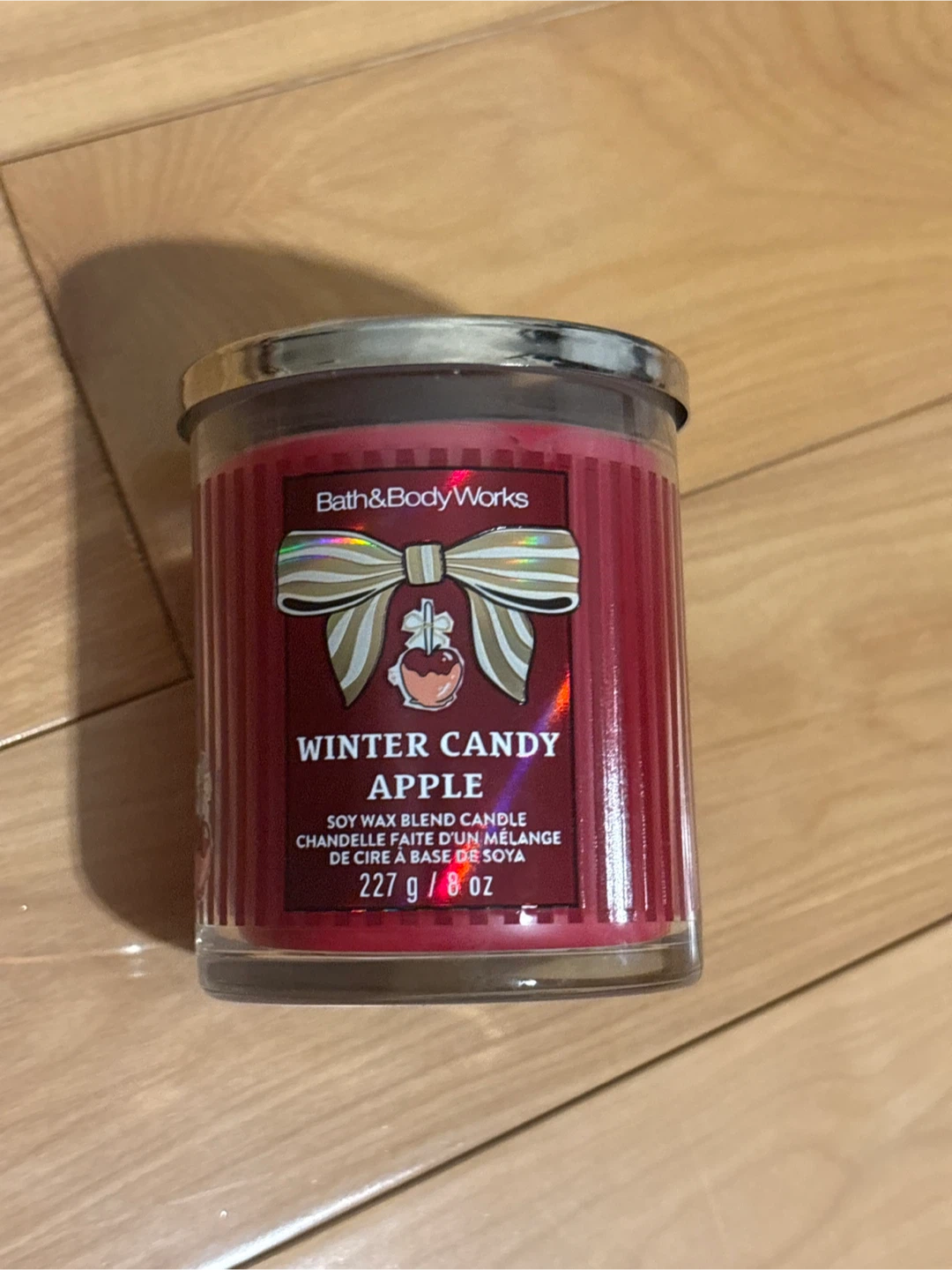 Bath & Body Works Winter Candy Apple Candle 8 oz