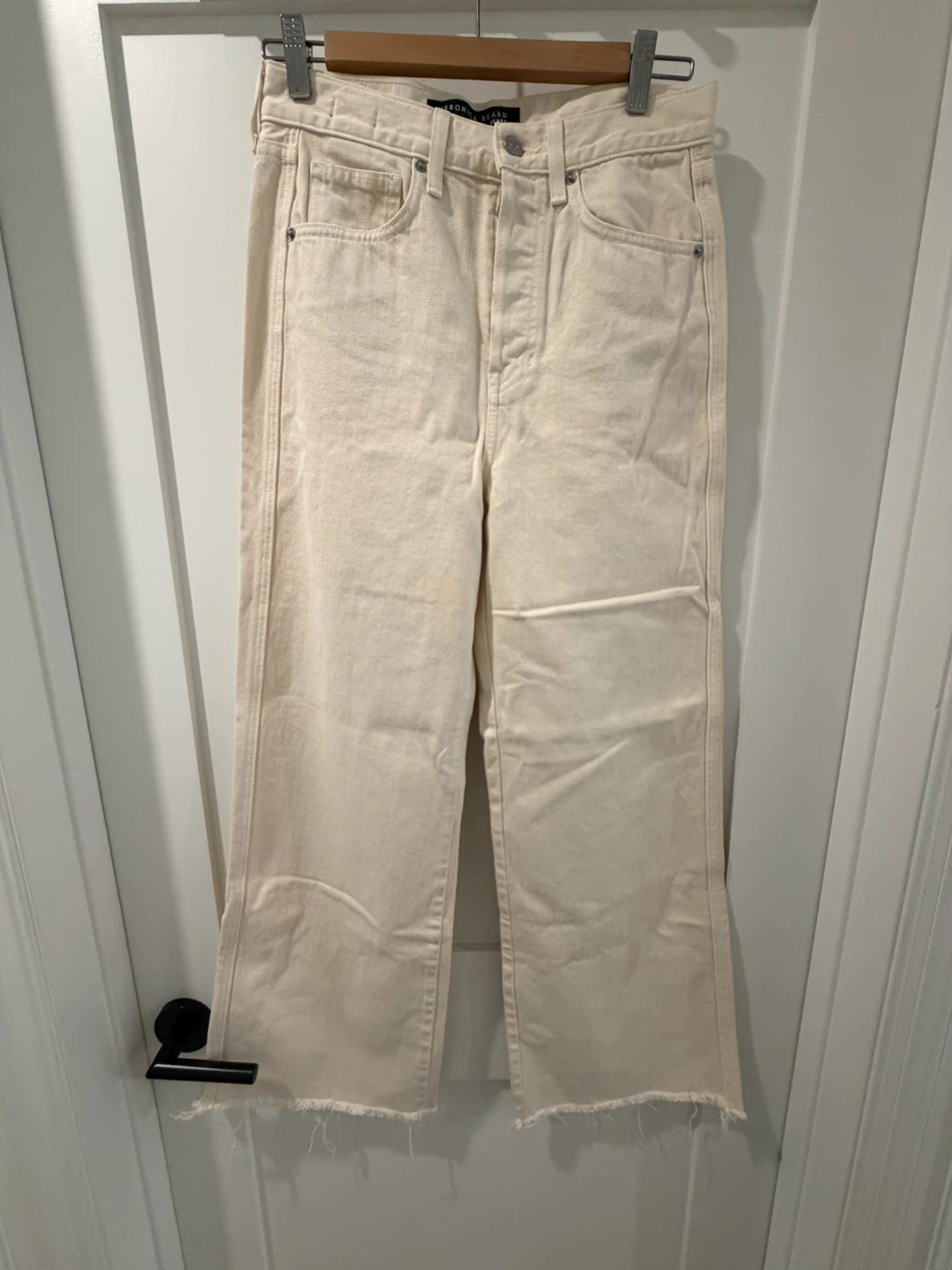 Veronica Beard Taylor Relaxed Wide Leg High Rise Jeans